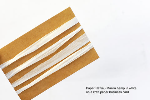 Paper Raffia - Manila hemp: White