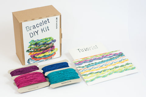 PaperPhine: Paperyarn DIY Kit: Friendship Bracelets - Macrame - Easy and Fun DIY
