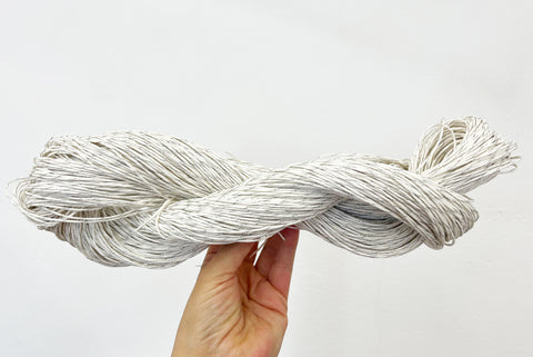 PaperPhine: Bulky Paper Twine - Whitel with Silver and Gold - Paper String