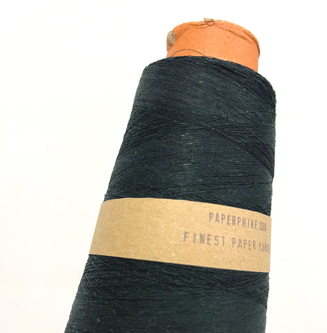 SAMPLE SALE: Finest Paper Thread in Black: Large Bobbin (6.600 yards / 6.000m)