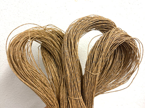 NEW: Strong Paper Twine in Natural with Gold / Silver Thread (180m / 198 yards)