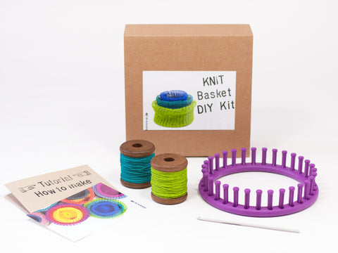 DIY Kit: Knit Baskets Small