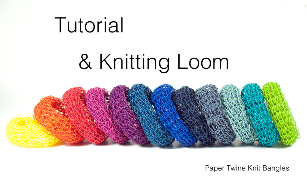 DIY Kit: Knit Bangle / Tutorial & Loom by PaperPhine