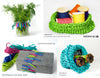 PaperPhine: Paper Raffia - Samples: Knit Basket, Crochet Basket, Gift Wrap, DIY