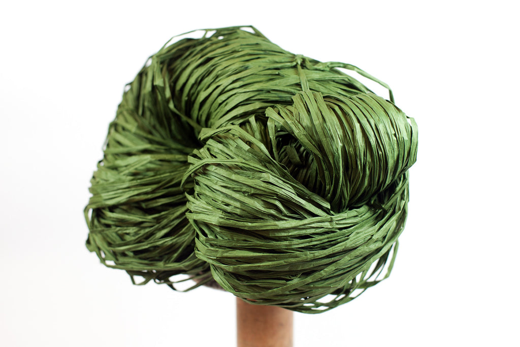 Mandala Crafts Dark Green Twisted Paper Rope for Crafts Raffia Twine  Weaving - Dark Green Raffia Yarn for Crochet - 1/16 Inch 200 Yds Raffia  Paper
