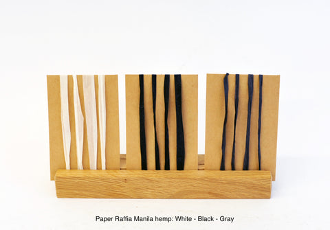 Sample Sale: Paper Raffia - Manila hemp: Gray (220m / 245 yards)