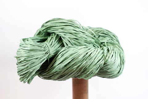 Paper raffia yarn, black, W: 7-8 mm, 100 m/ 1 roll [HOB-503292] - Packlinq