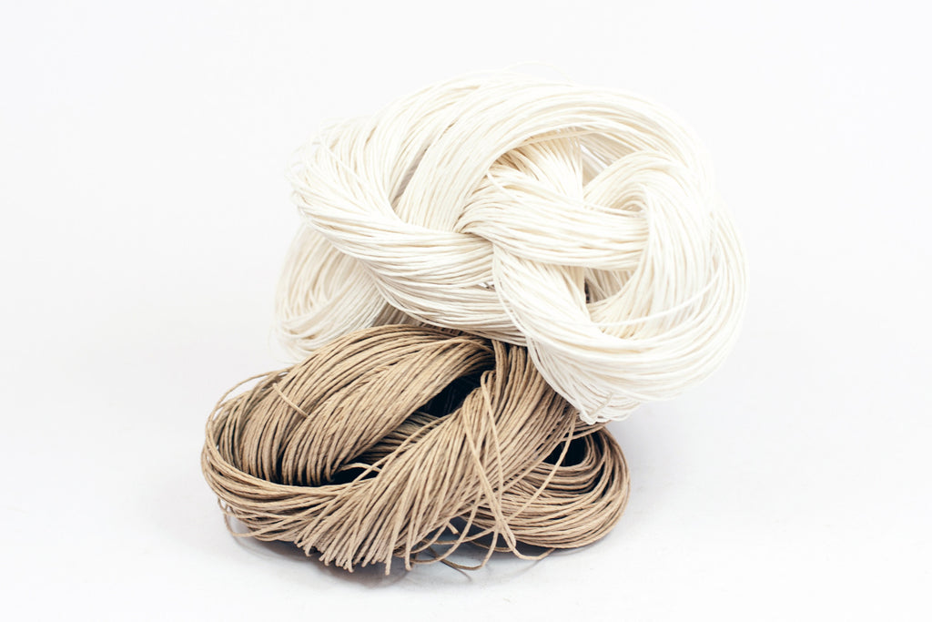 Strong Paper Twine - 2 x 131 yards (120m): White and Natural-Kraft